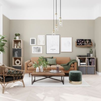 Peinture murs, boiseries et radiateurs beige cancún mat GoodHome Premium 2.5 L
