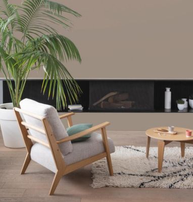 Lot De Peinture Pour Fer V33 – 2 X 2L, Couleur Taupe, Brillant, Pour Extérieur