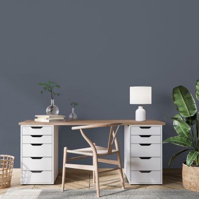 Peinture murs, boiseries et radiateurs gris cémentite satin velouté Ripolin O'pur 2 L