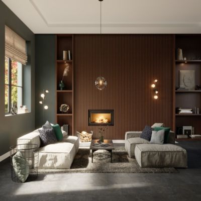 Peinture murs, boiseries et radiateurs gris louisville satin GoodHome Premium 2.5 L