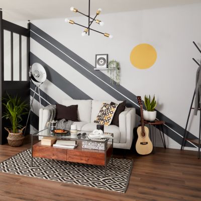 Peinture murs, boiseries et radiateurs gris peoria mat GoodHome Premium 2.5 L