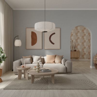 Peinture murs, boiseries et radiateurs gris peoria mat GoodHome Premium 2.5 L