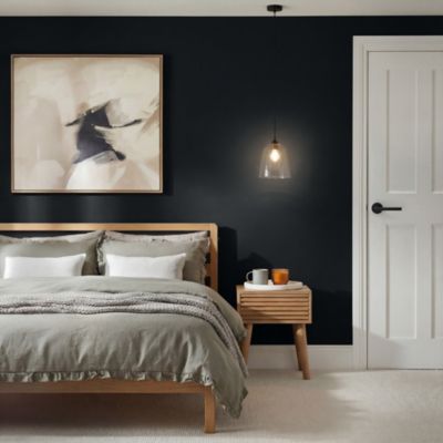 Peinture murs, boiseries et radiateurs noir liberty velours GoodHome Premium 2.5 L