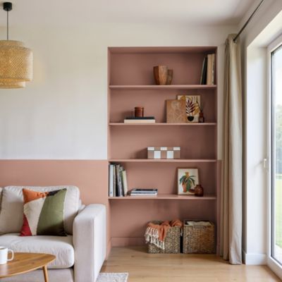 Peinture murs, boiseries et radiateurs orange terracotta totana velours GoodHome Premium 2.5 L