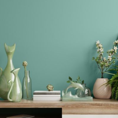 Peinture murs, boiseries et radiateurs vert opaline satin Tollens ...