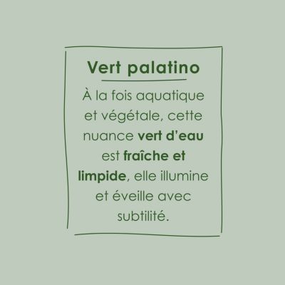 Peinture murs, boiseries et radiateurs vert palatino satin velouté Ripolin O'pur 2 L