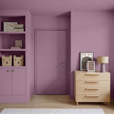 Peinture murs, boiseries et radiateurs violet morioka mat GoodHome Premium 0.5 L