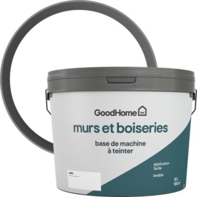Peinture murs, boiseries intérieur GoodHome satin base A 10L