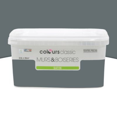 Peinture Murs Et Boiseries Basalte Satin 2 5l Castorama