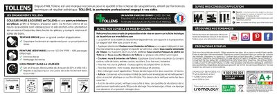 Peinture murs et boiseries beige Fil de Lin satin Tollens 2.5 L + 20% gratuit