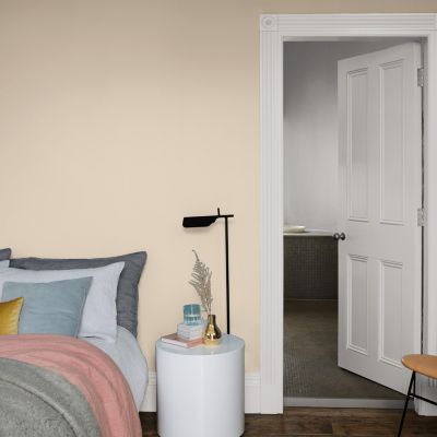 Peinture murs et boiseries beige sable naturel mat Dulux Valentine ...