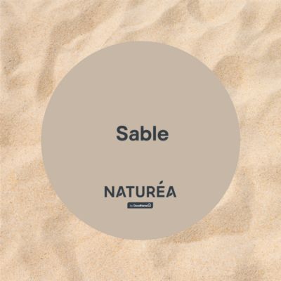 Peinture murs et boiseries beige sable velours GoodHome Naturéa 2 L