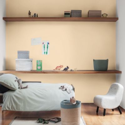 Peinture murs et boiseries blanc le crème satin Dulux Valentine Si Simple ! 2.5 L