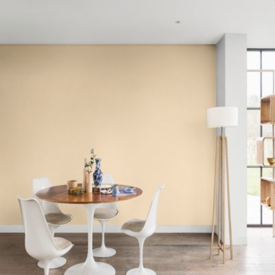 Peinture murs et boiseries blanc le crème satin Dulux Valentine Si Simple ! 2.5 L
