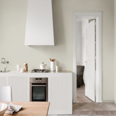 Peinture murs et boiseries blanc le lin satin Dulux Valentine Si Simple ! 2.5 L