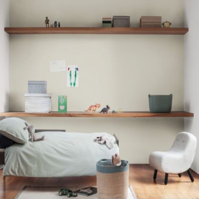 Peinture murs et boiseries blanc le lin satin Dulux Valentine Si Simple ! 2.5 L