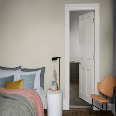 Peinture murs et boiseries blanc le lin satin Dulux Valentine Si Simple ! 2.5 L