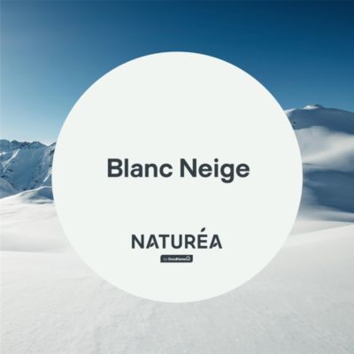 Peinture murs et boiseries blanc neige velours GoodHome Naturéa 2 L