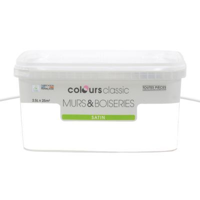 Peinture Bois blanc satin 2,5L - INVENTIV - le Club