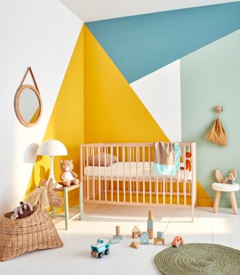 Peinture murs et boiseries bleu scandinave velours GoodHome Naturéa 2 L