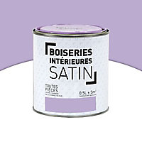 Peinture Murs et boiseries Bonbon violette Satin 0,5L