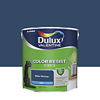 Peinture murs et boiseries Color Resist cuisine Dulux Valentine mat bleu marine 2,5L