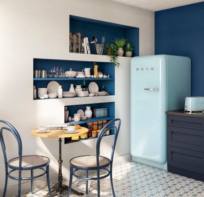 Peinture murs et boiseries Color Resist cuisine Dulux Valentine mat bleu marine 2,5L