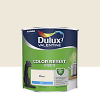 Peinture murs et boiseries Color Resist cuisine Dulux Valentine mat écru 2,5L