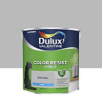 Peinture murs et boiseries Color Resist cuisine Dulux Valentine mat gris chic 2,5L