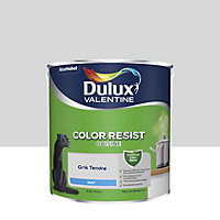 Peinture murs et boiseries Color Resist cuisine Dulux Valentine mat gris tendre 2,5L