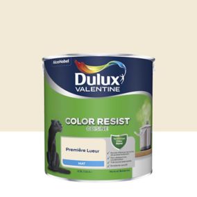 Peinture murs et boiseries Color Resist cuisine Dulux Valentine mat première lueur 2,5L