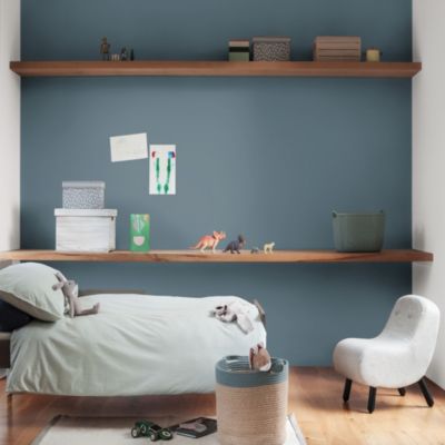 Peinture murs et boiseries Color Resist Dulux Valentine satin bleu gris 2,5L