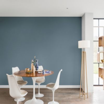 Peinture murs et boiseries Color Resist Dulux Valentine satin bleu gris 2,5L