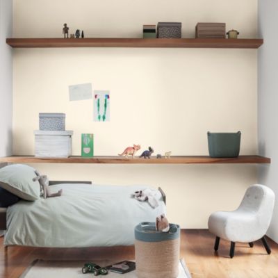 Peinture murs et boiseries Color Resist Dulux Valentine satin lait d'amande 2,5L