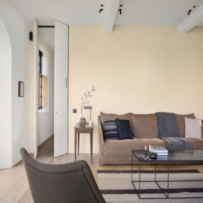 Peinture murs et boiseries Color Resist Dulux Valentine satin sable naturel 0,75L