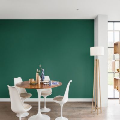 Peinture murs et boiseries Color Resist Dulux Valentine satin vert paon 2,5L