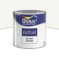 Peinture murs et boiseries Couture de Dulux Valentine satin velours blanc coton 0,5L