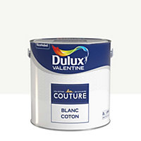 Peinture murs et boiseries Couture de Dulux Valentine satin velours blanc coton 2L