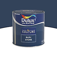 Peinture murs et boiseries Couture de Dulux Valentine satin velours bleu stone 0,5L