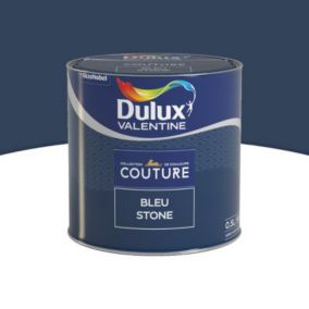 Peinture murs et boiseries Couture de Dulux Valentine satin velours bleu stone 0,5L