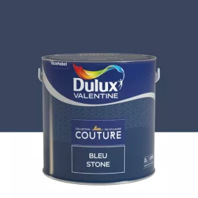 Peinture murs et boiseries Couture de Dulux Valentine satin velours bleu stone 2L