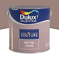 Peinture murs et boiseries Couture de Dulux Valentine satin velours feutre taupe 2L