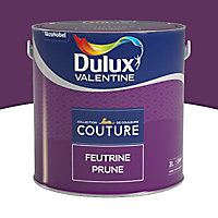 Peinture murs et boiseries Couture de Dulux Valentine satin velours feutrine prune 2L