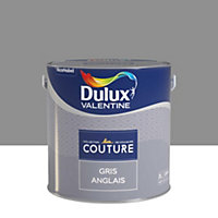 Peinture murs et boiseries Couture de Dulux Valentine satin velours gris anglais 2L