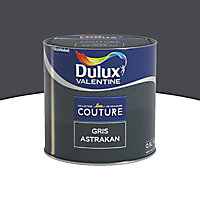 Peinture murs et boiseries Couture de Dulux Valentine satin velours gris astrakan 0,5L