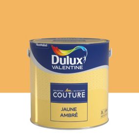 Peinture murs et boiseries Couture de Dulux Valentine satin velours jaune ambré 2L