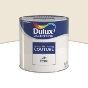 Peinture murs et boiseries Couture de Dulux Valentine satin velours lin écru 0,5L