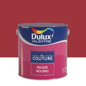 Peinture murs et boiseries Couture de Dulux Valentine satin velours rouge boléro 2L