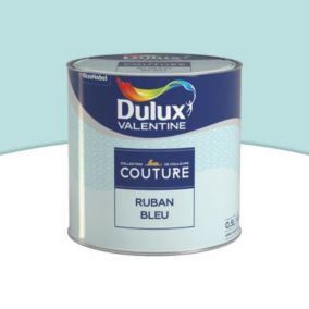 Peinture murs et boiseries Couture de Dulux Valentine satin velours ruban bleu 0,5L
