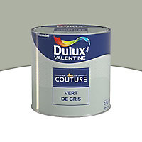 Peinture murs et boiseries Couture de Dulux Valentine satin velours vert de gris 0,5L